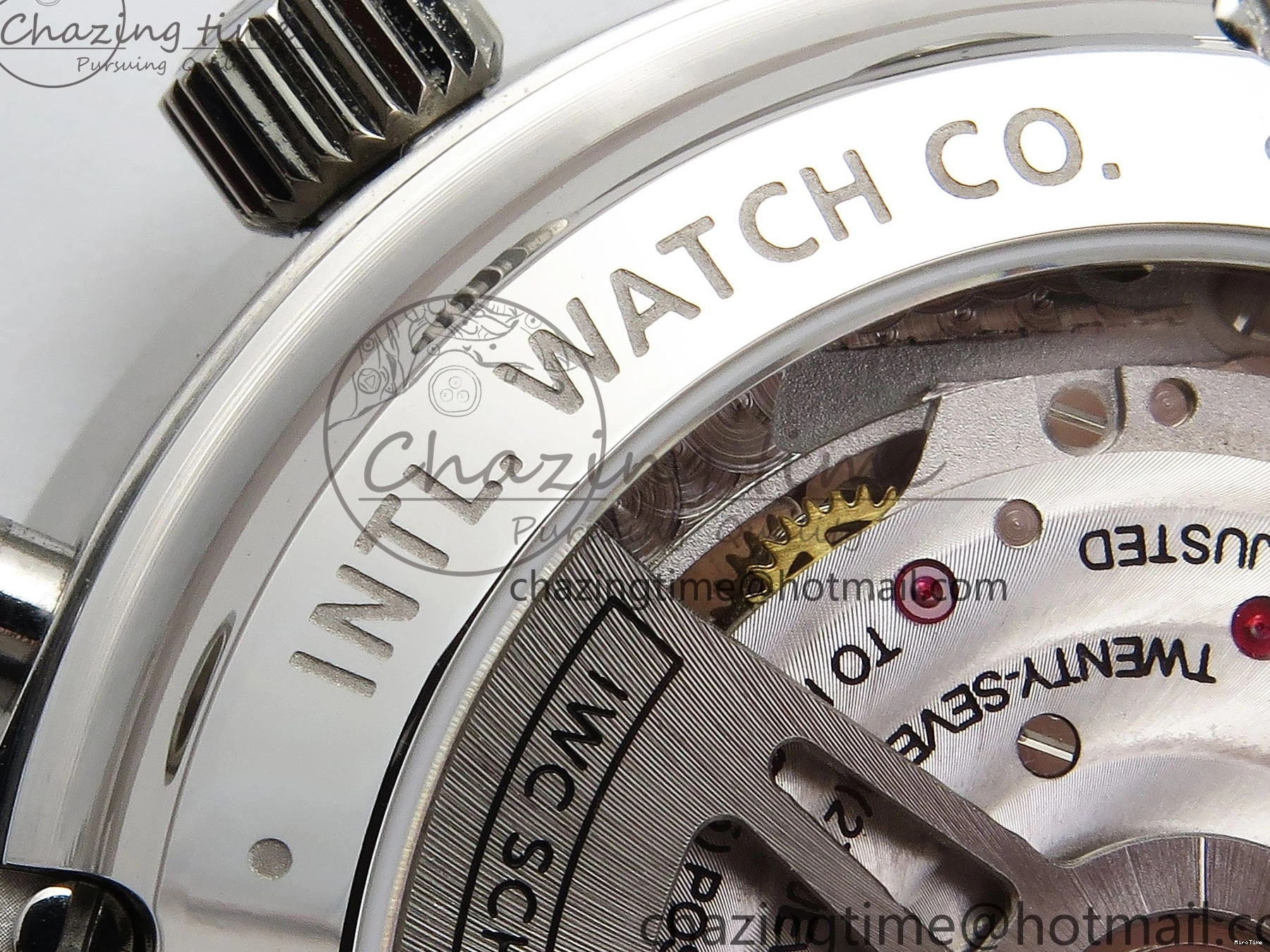 MIROTIME 0111 Reliable Portuguese Chrono IW3716 Z+F 1:1 Best Edition Red Dial on Red Rubber Strap A 7015